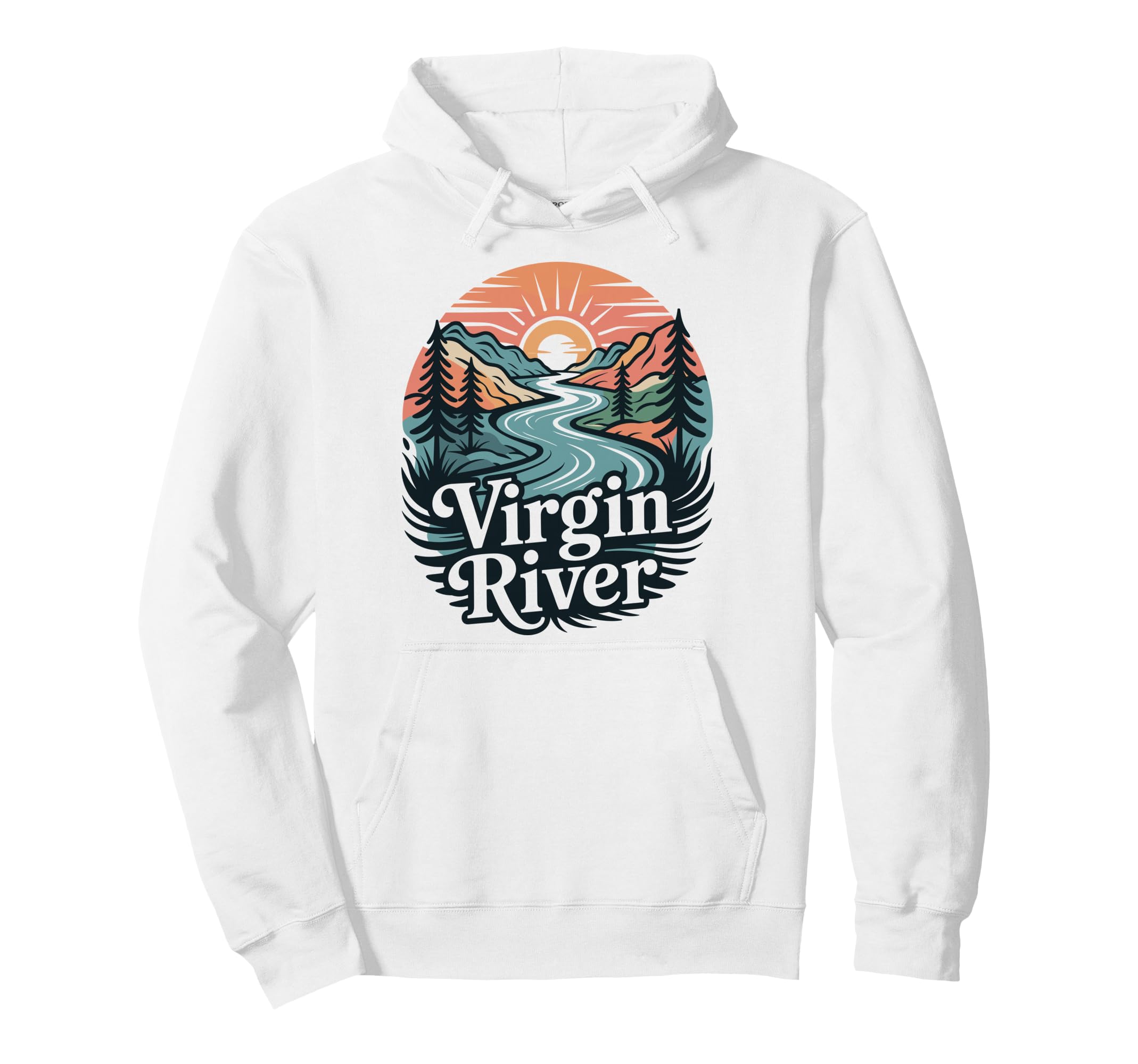 Virgin River Minimalist River Virgin Hoodie - Unique Graphic Unisex - T-Shirt, Sweatshirt, Hoodie