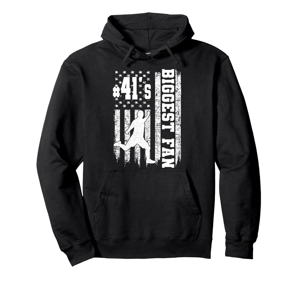 Soccer Biggest Fan Number 41 Hoodie - Casual Everyday Wear for Adults - T-Shirt, Sweatshirt, Hoodie