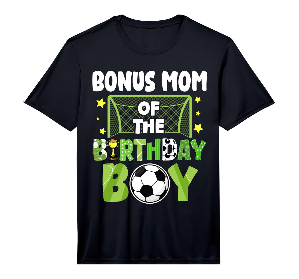 Mens Soccer Bonus Mom Birthday Party T-Shirt - Custom Art Print Men Women - T-Shirt, Sweatshirt, Hoodie