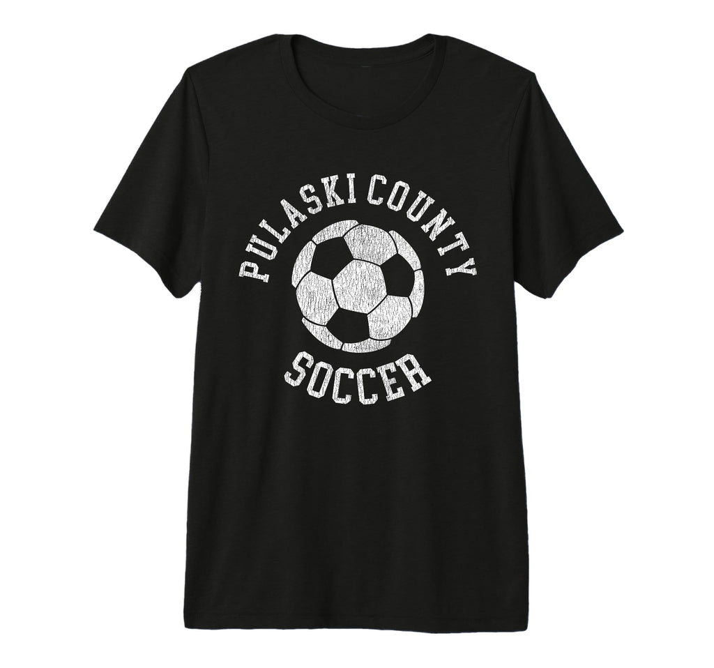 Pulaski County Soccer Distressed 90S T-Shirt - Minimalist Print Men Women - T-Shirt, Sweatshirt, Hoodie