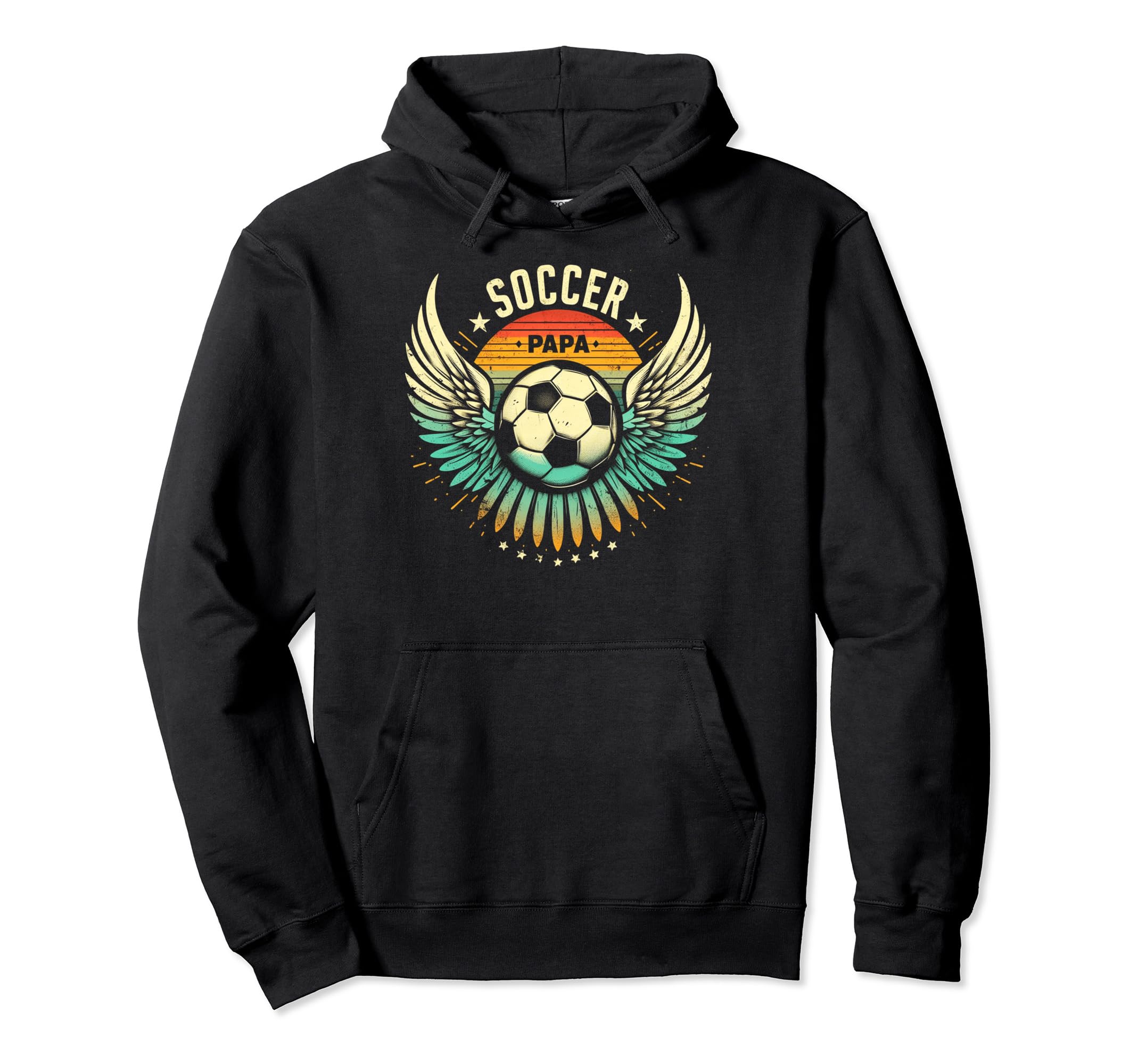 Soccer Papa Family Matching Dad Fathers Hoodie - Graphic Print Men Women - T-Shirt, Sweatshirt, Hoodie