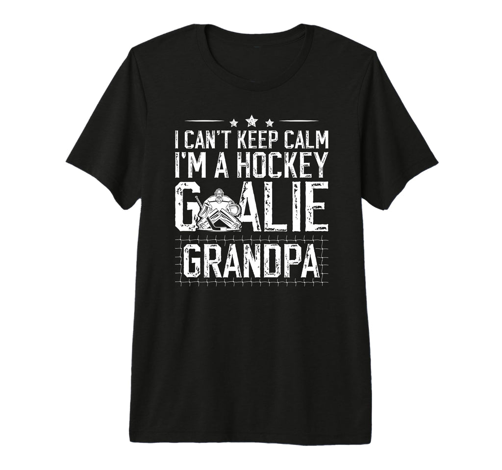 Mens Im Hockey Goalie Grandpa Ice Hockey T-Shirt - Unique Graphic Unisex - T-Shirt, Sweatshirt, Hoodie