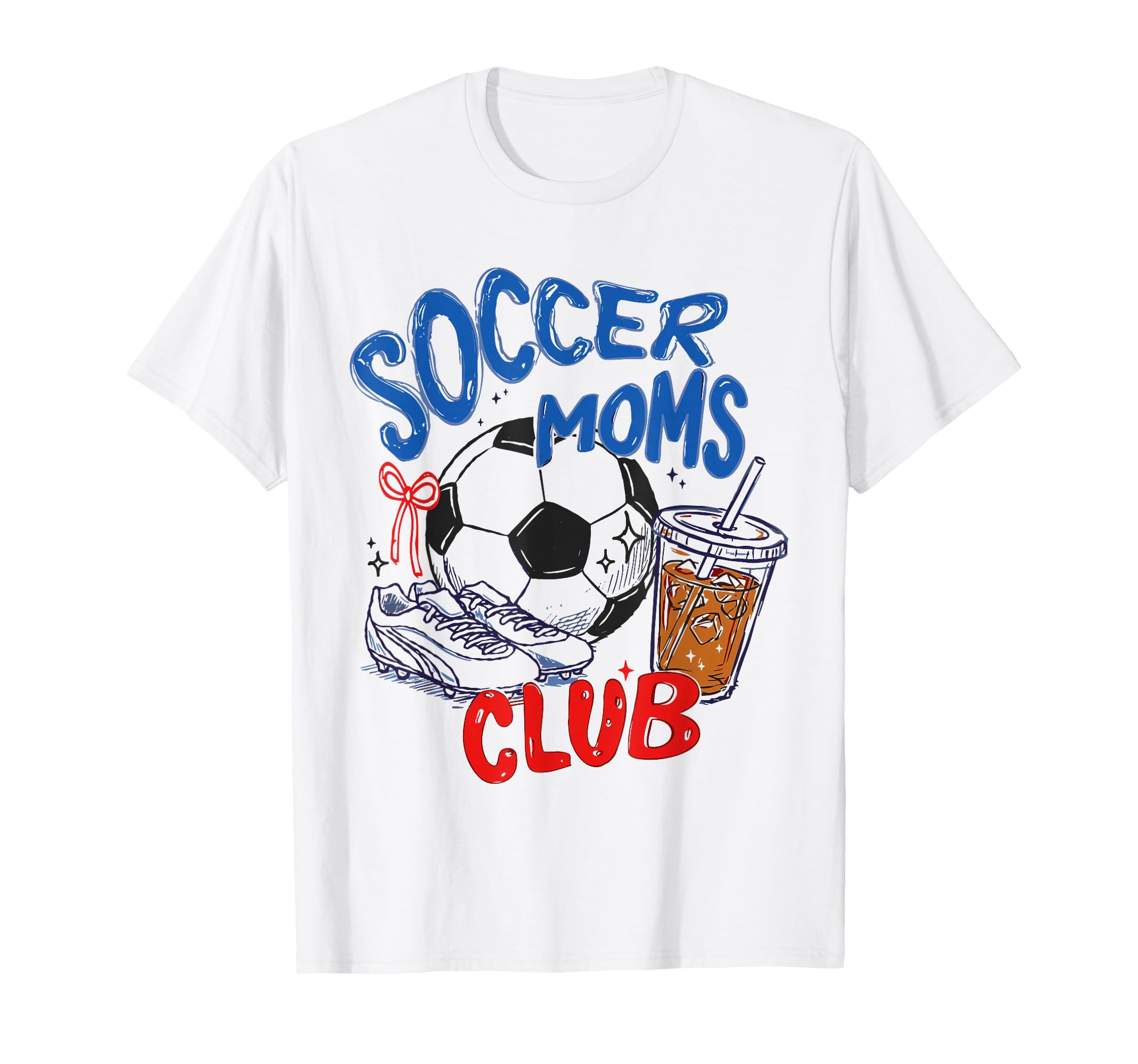 Soccer Moms Club Game Day Mothers Day T-Shirt - Minimalist Print Men Women - T-Shirt, Sweatshirt, Hoodie