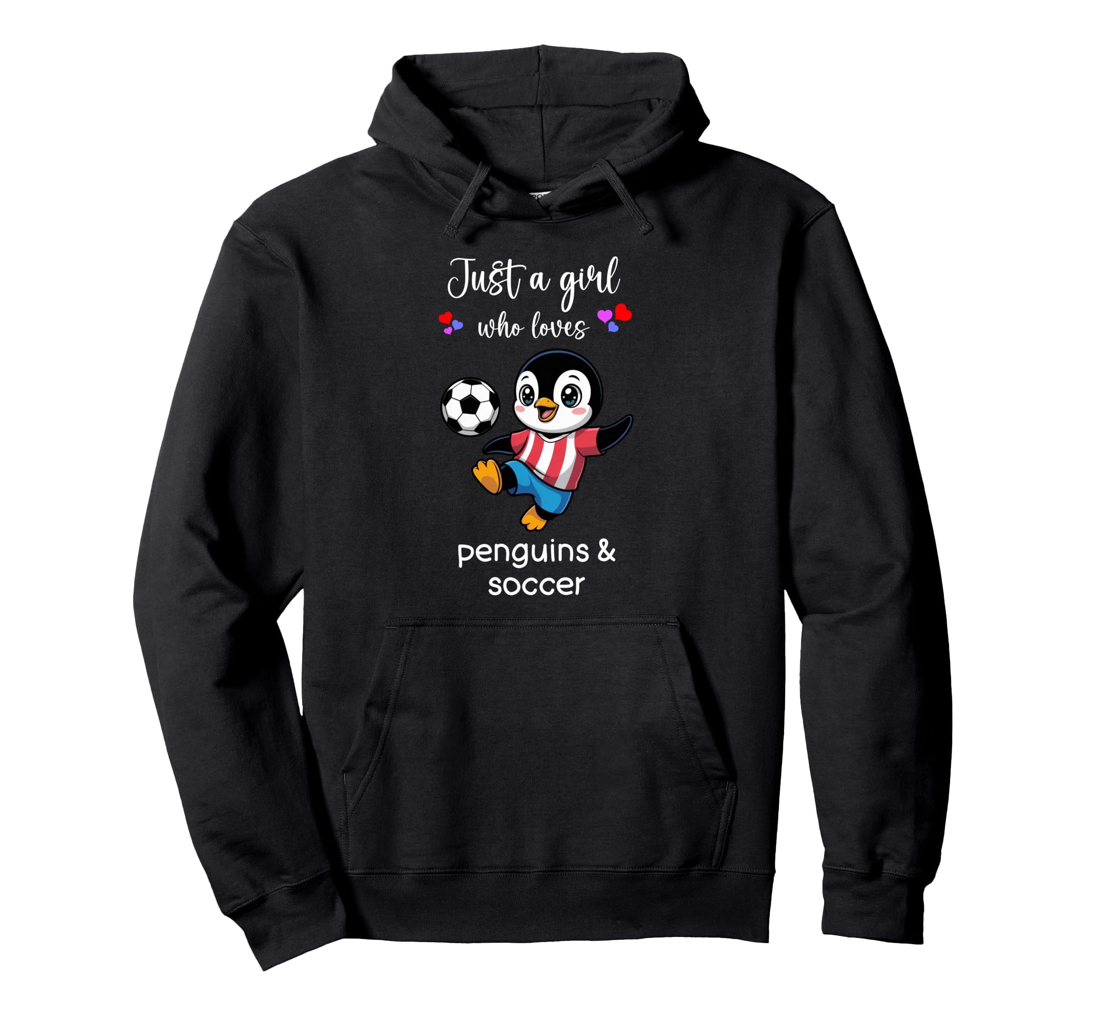Penguin Soccer Penguin Soccer Hoodie - Fun Novelty Design Unisex - T-Shirt, Sweatshirt, Hoodie