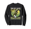 This Loves Soccer And Dinosaurs Playing Sweatshirt - Trendy Graphic Unisex - T-Shirt, Sweatshirt, Hoodie