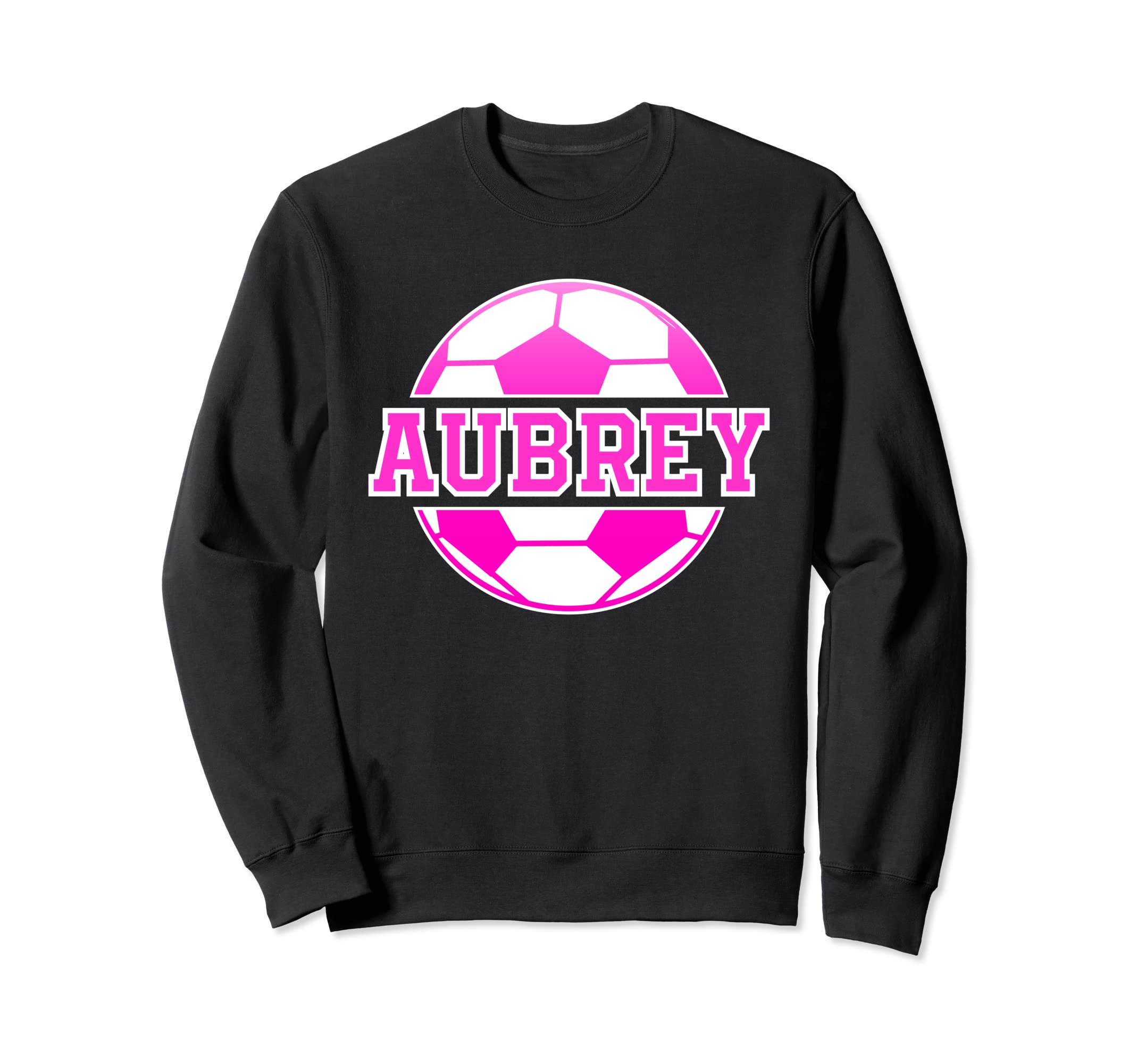 Aubrey Name Soccer Play Football Sweatshirt - Minimalist Print for Adults - T-Shirt, Sweatshirt, Hoodie