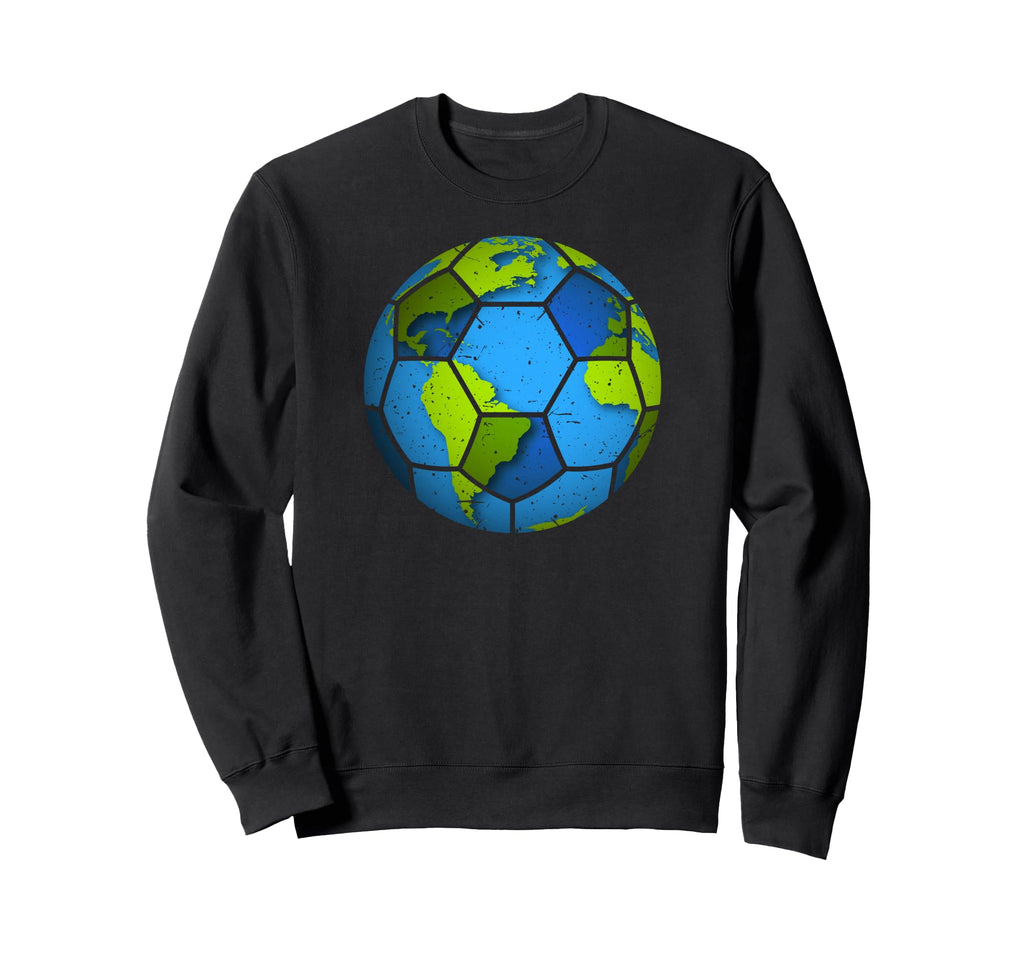 Earth Soccer Ball Earth Day Favors Sweatshirt - Custom Art Print Unisex - T-Shirt, Sweatshirt, Hoodie
