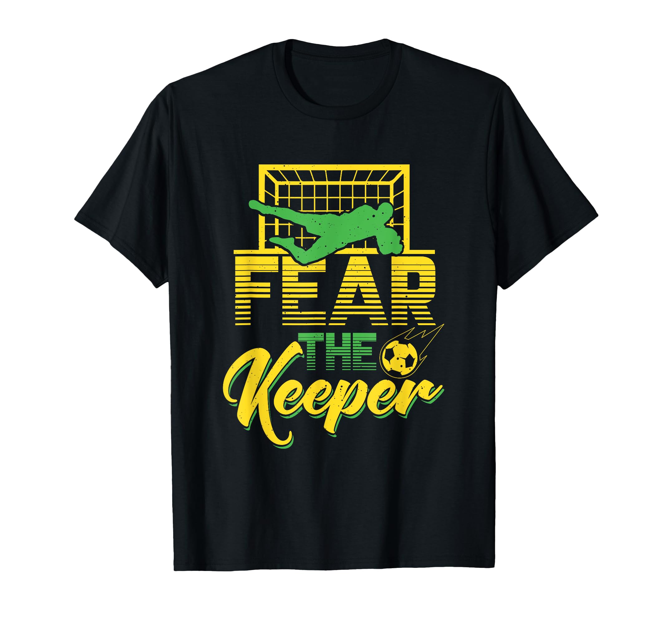 Fear Keeper Goalkeeper Soccer Pun T-Shirt - Minimalist Print Unisex - T-Shirt, Sweatshirt, Hoodie