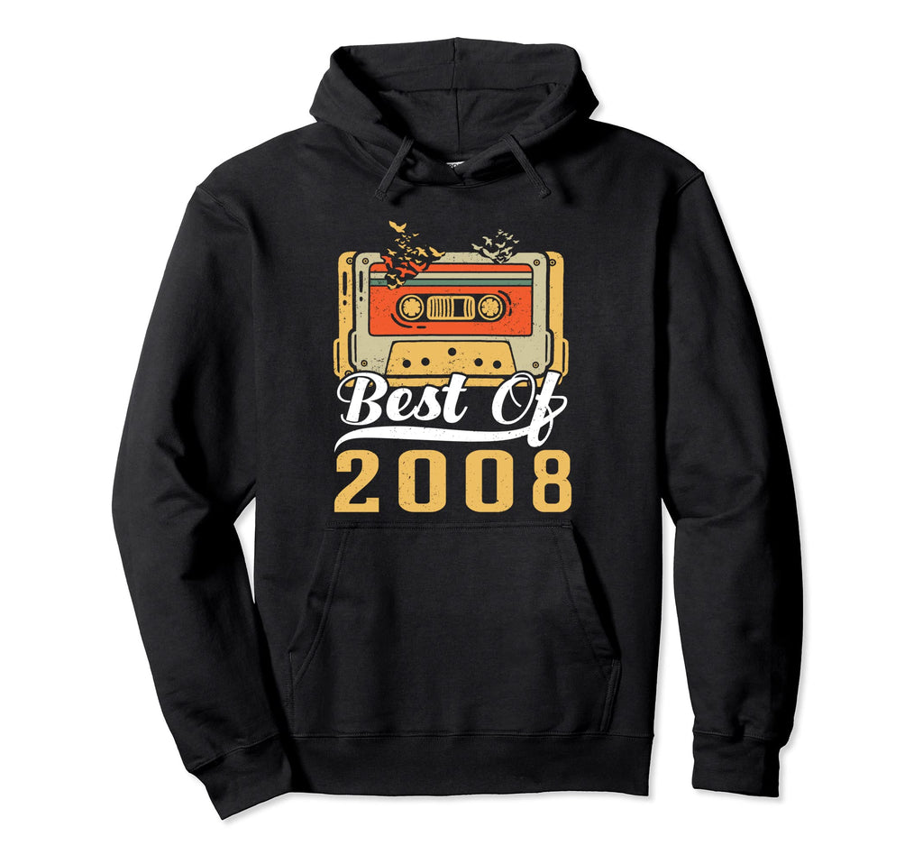 Best 2008 Cassette Tape 15 Years Old Hoodie - Novelty Apparel for Adults - T-Shirt, Sweatshirt, Hoodie