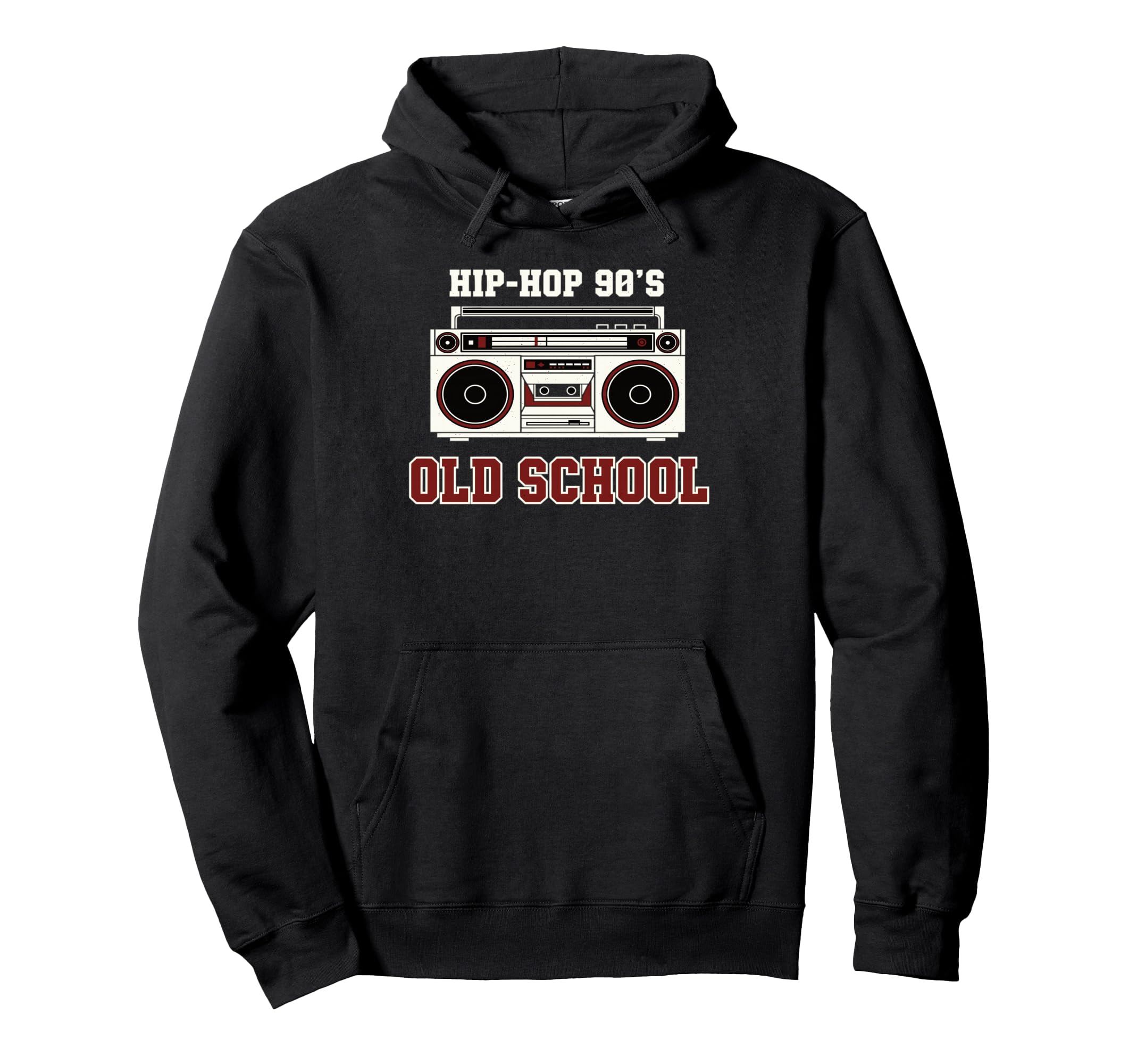 Hip Hop 90S Old School Vinyl Hoodie - Fun Novelty Design for Adults - T-Shirt, Sweatshirt, Hoodie