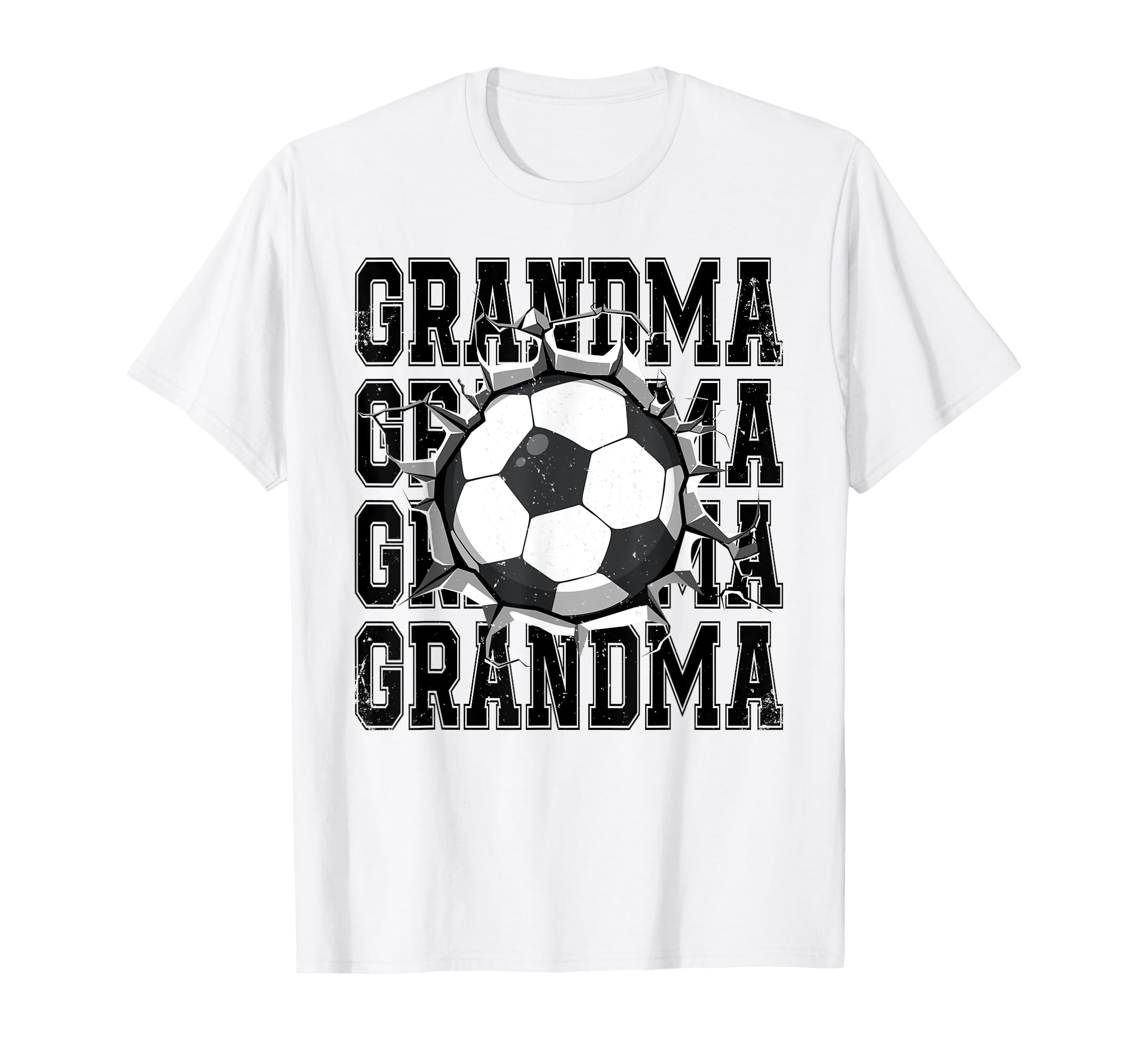 Soccer Grandma Cracked Wall Family T-Shirt - Minimalist Print for Adults - T-Shirt, Sweatshirt, Hoodie