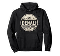 Denali Est 1917 Alaska National Park Hoodie - Minimalist Print for Adults - T-Shirt, Sweatshirt, Hoodie