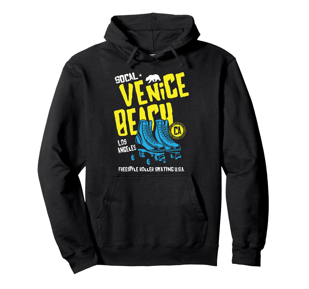 Venice Beach California Roller Skate Hoodie - Novelty Apparel Men Women - T-Shirt, Sweatshirt, Hoodie