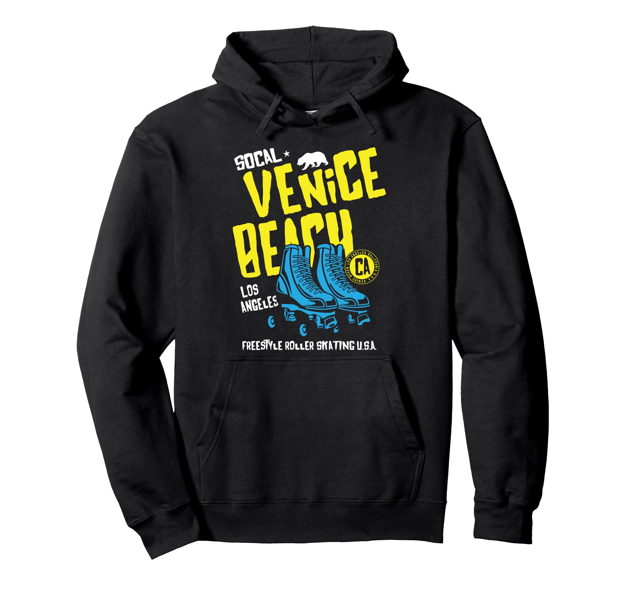 Venice Beach California Roller Skate Hoodie - Novelty Apparel Men Women - T-Shirt, Sweatshirt, Hoodie