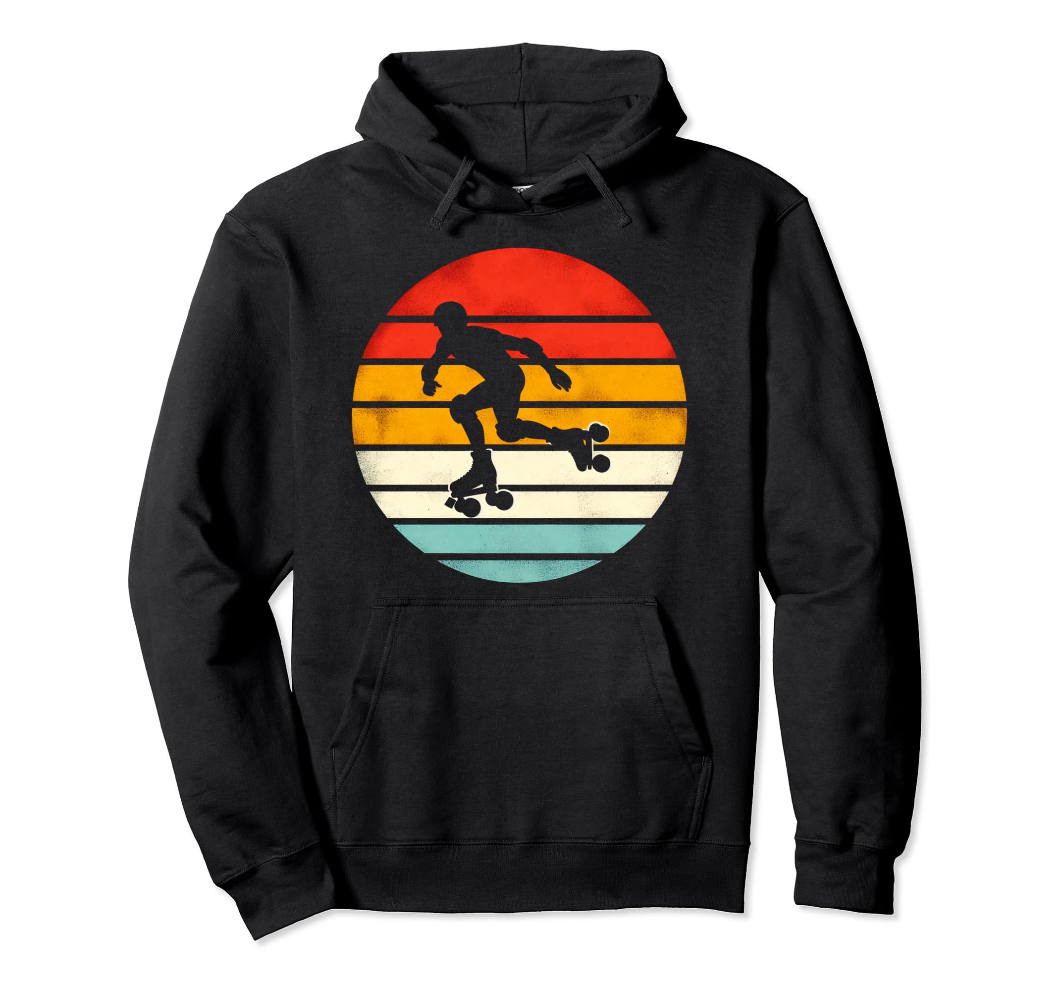 Skater Roller Skating Roller Skate Hoodie - Fun Novelty Design Men Women - T-Shirt, Sweatshirt, Hoodie