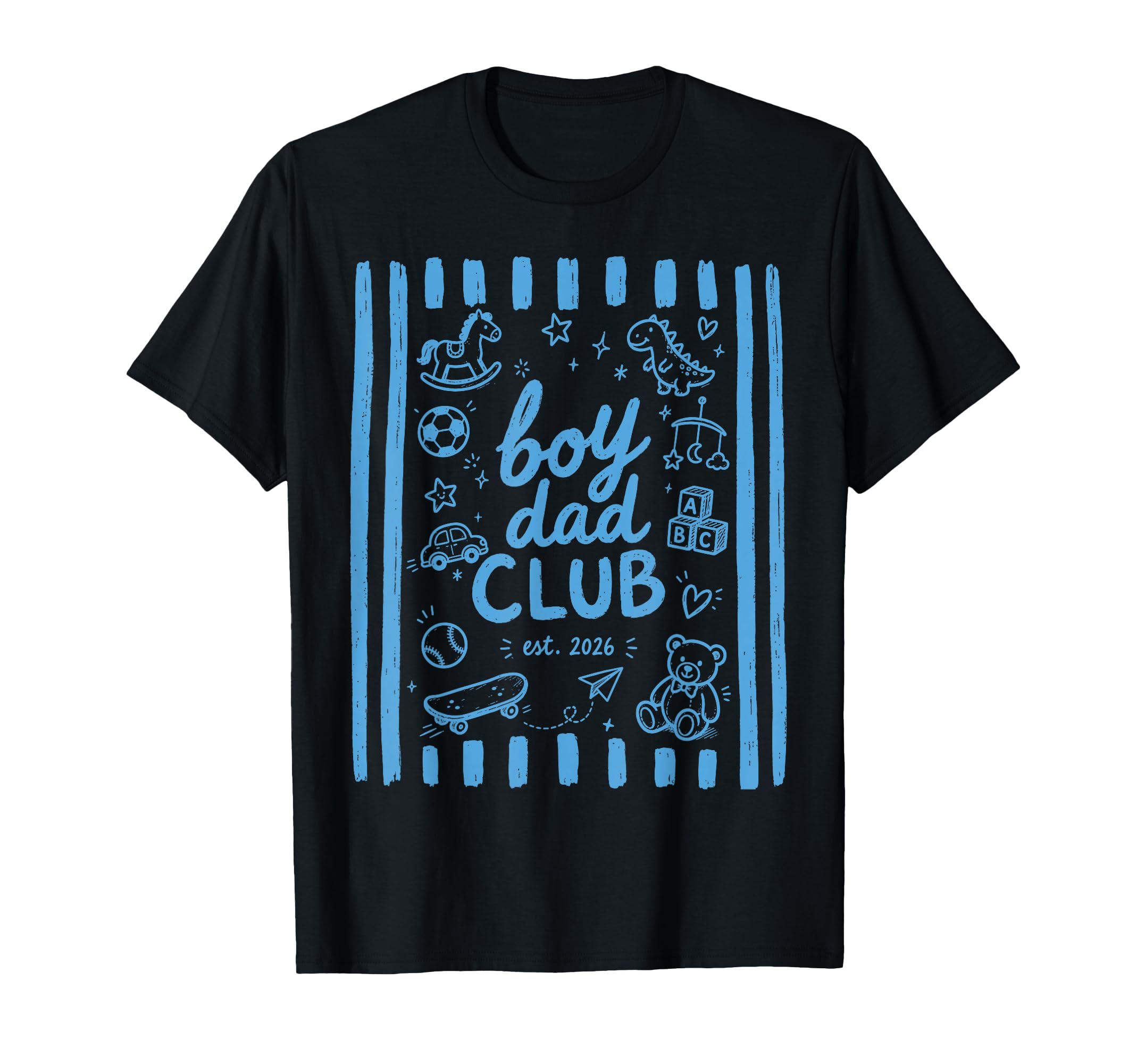 Dad Club Est 2026 Blue Father Son Matching T-Shirt - Trendy Graphic Unisex - T-Shirt, Sweatshirt, Hoodie