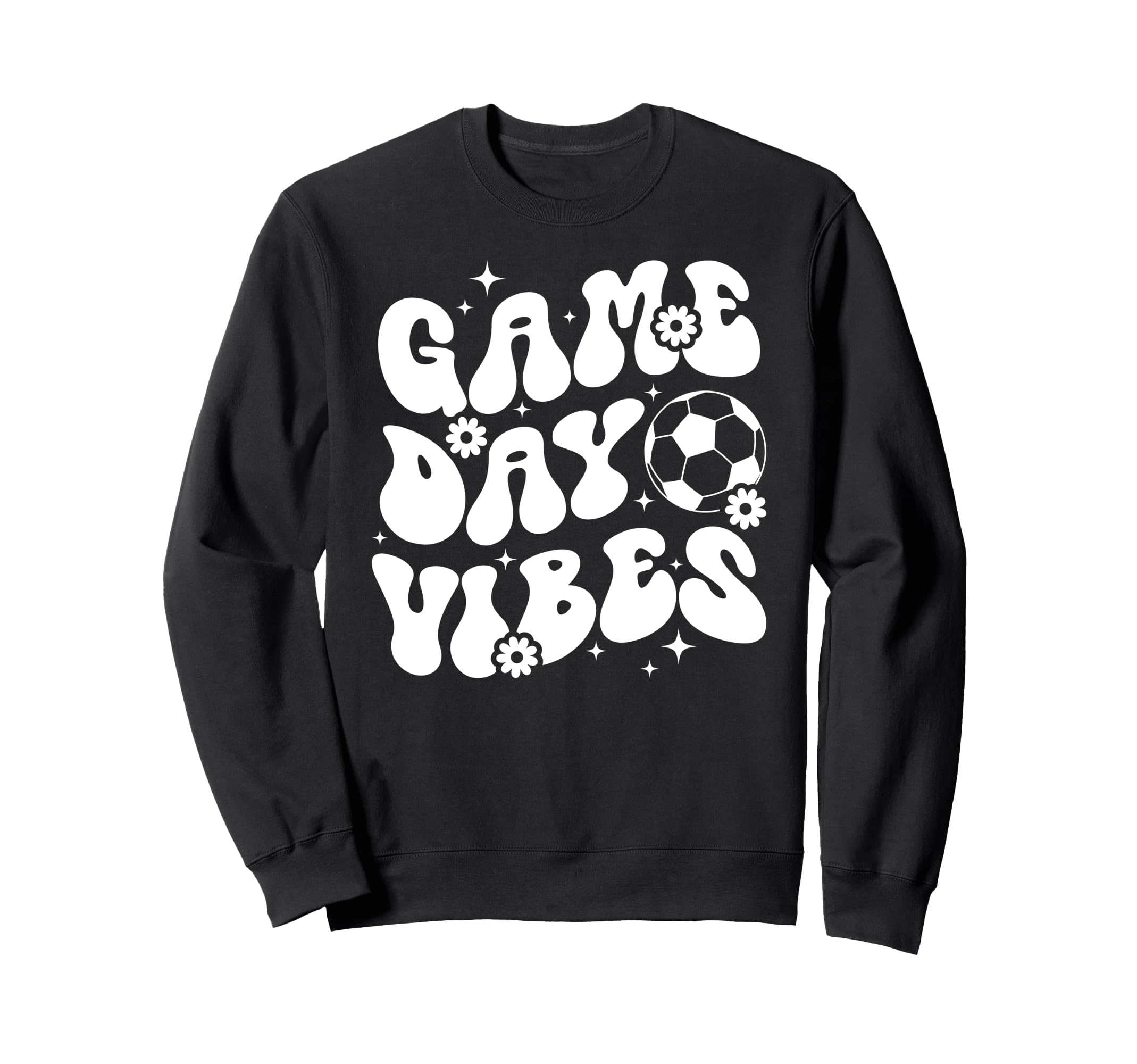 Groovy Soccer Game Day Vibes Game Day Sweatshirt - Minimalist Print Unisex - T-Shirt, Sweatshirt, Hoodie