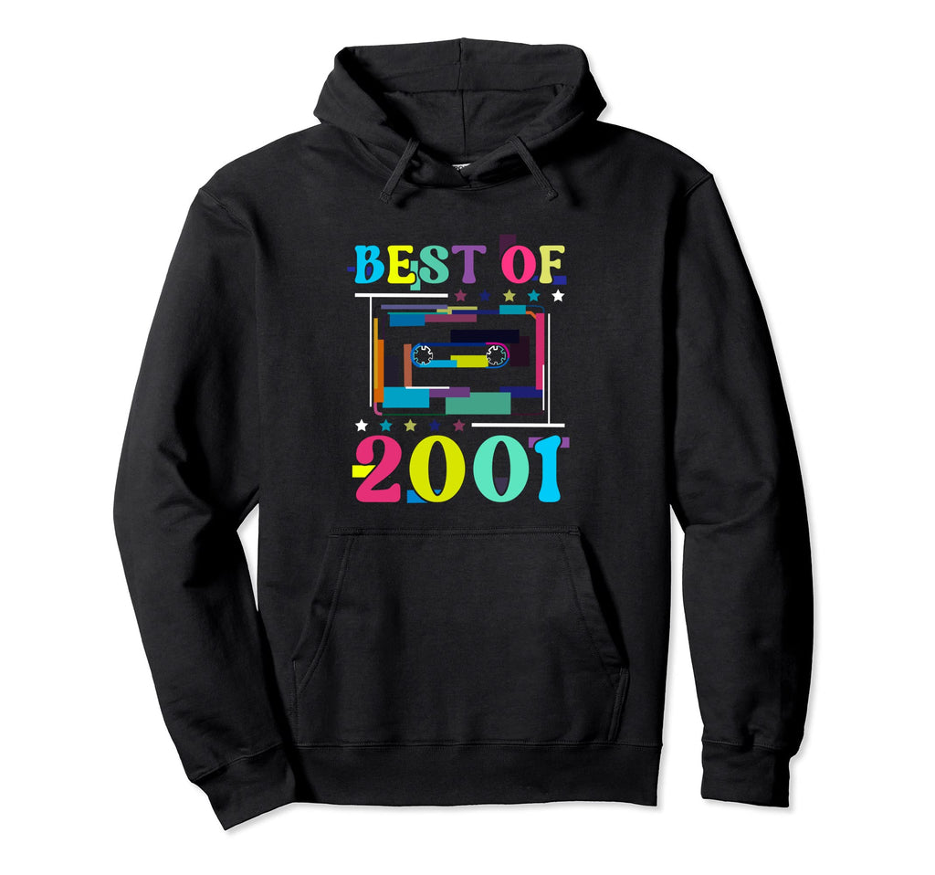 Best 2001 Birthday Birth Year Cassette Hoodie - Fun Novelty Design Unisex - T-Shirt, Sweatshirt, Hoodie