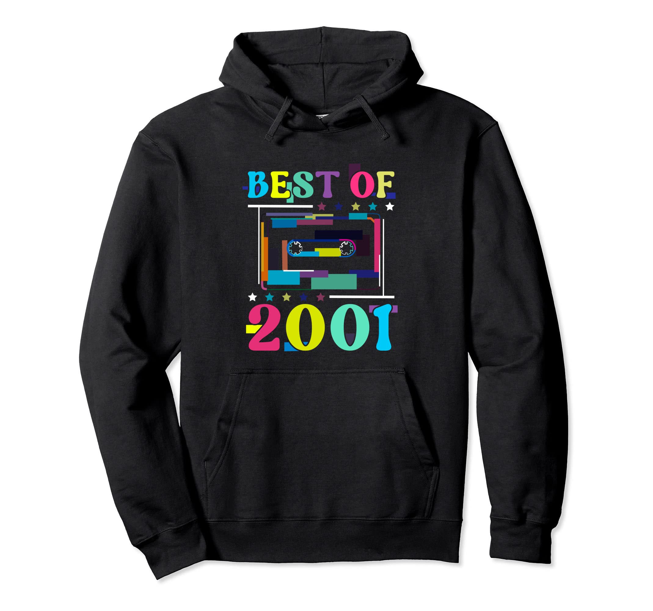 Best 2001 Birthday Birth Year Cassette Hoodie - Fun Novelty Design Unisex - T-Shirt, Sweatshirt, Hoodie