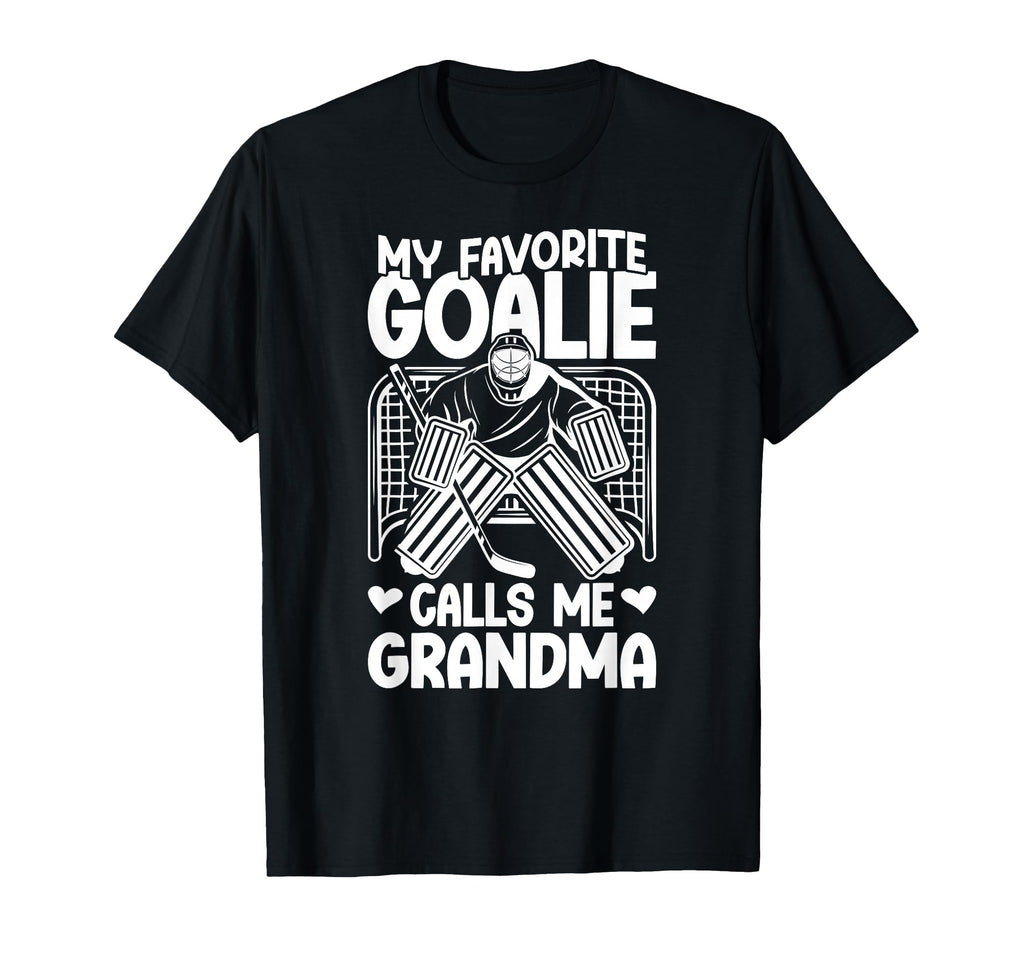 Proud Ice Hockey Goalie Grandma T-Shirt - Fun Novelty Design Men Women - T-Shirt, Sweatshirt, Hoodie