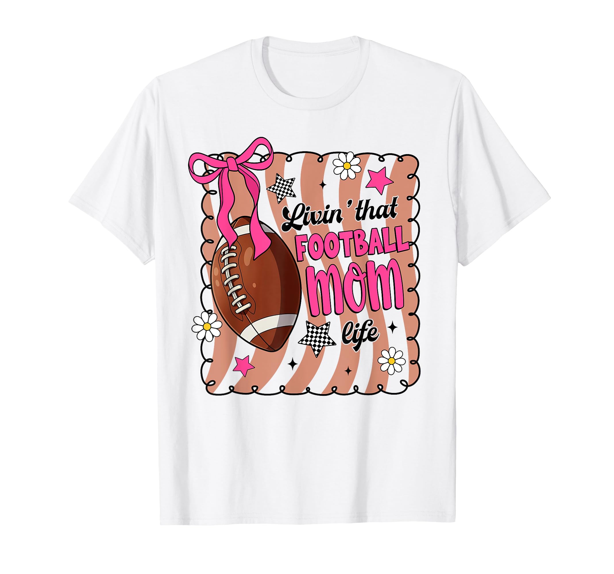 Livin That Football Mom Life Soccer T-Shirt - Trendy Graphic Men Women - T-Shirt, Sweatshirt, Hoodie