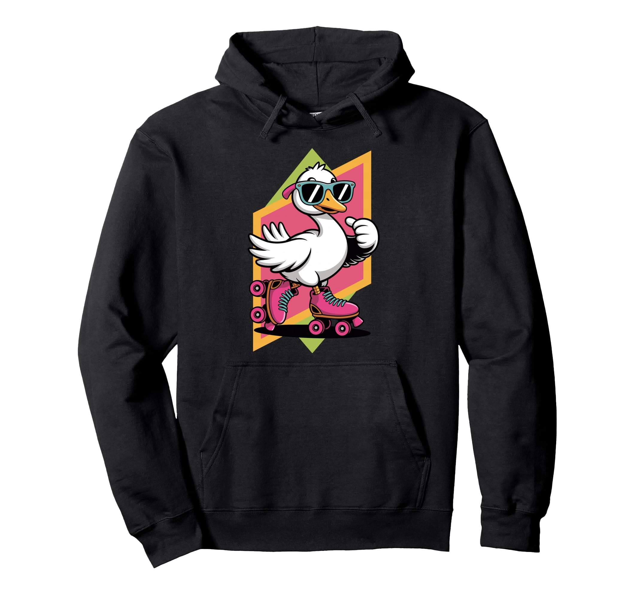Silly Goose Roller Skates Skating Funny Hoodie - Streetwear Style Unisex - T-Shirt, Sweatshirt, Hoodie