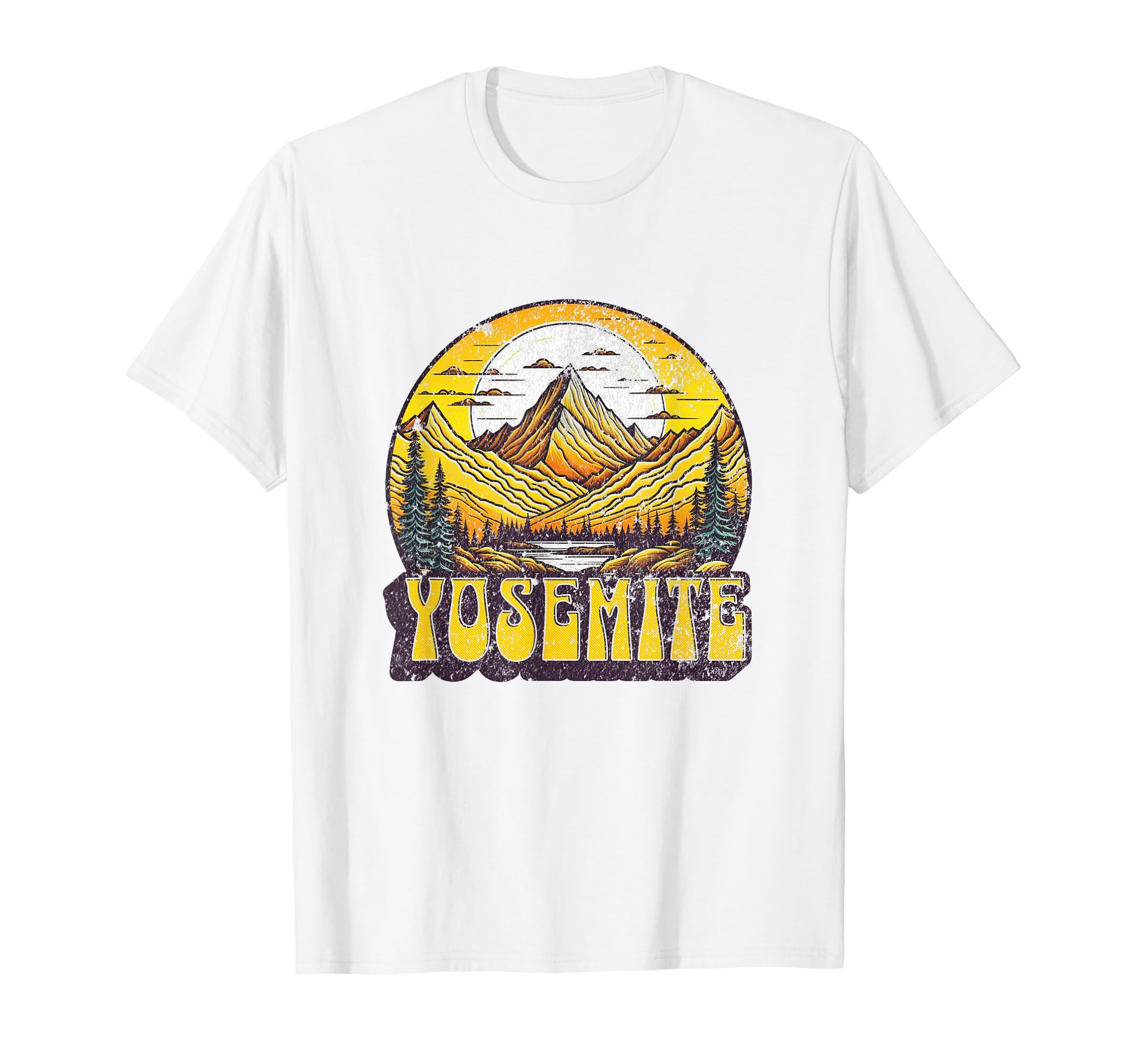 Yosemite National Park California T-Shirt - Minimalist Print for Adults - T-Shirt, Sweatshirt, Hoodie