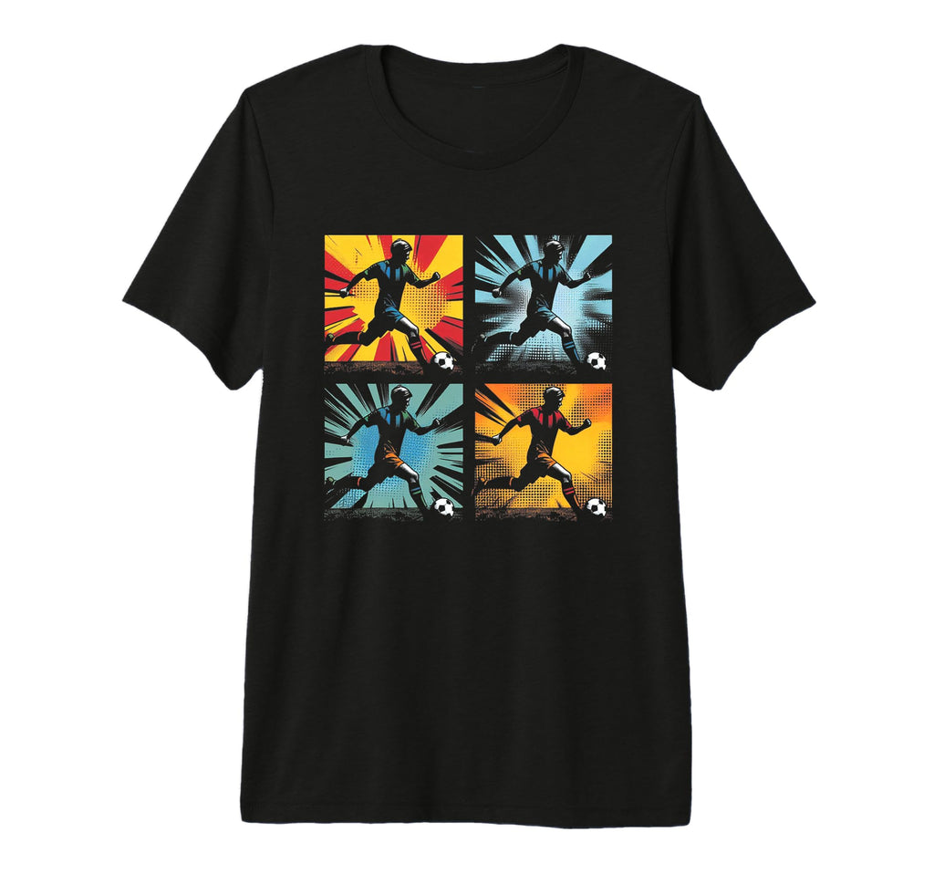 Soccer Pop Art Football Soccer Player T-Shirt - Minimalist Print Men Women - T-Shirt, Sweatshirt, Hoodie