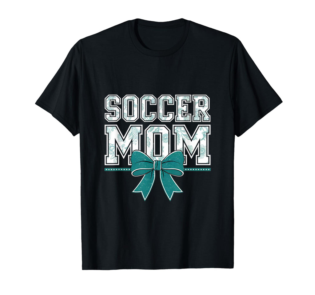 Soccer Mom Coquette Bow Mothers Day T-Shirt - Minimalist Print Men Women - T-Shirt, Sweatshirt, Hoodie