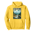 Mount Denali National Park Hoodie - Minimalist Print Men Women - T-Shirt, Sweatshirt, Hoodie