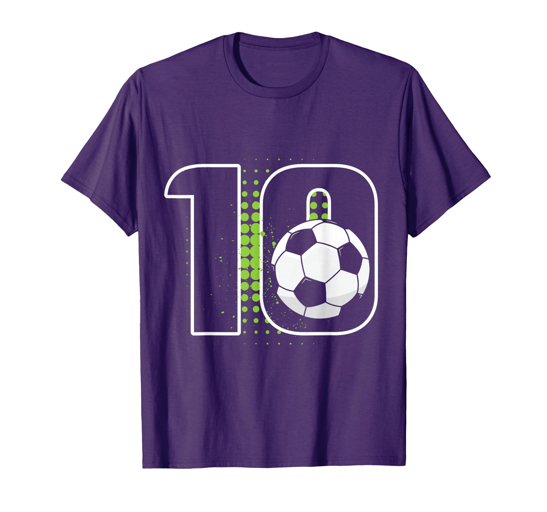 10Th Birthday Soccer Player Football T-Shirt - Trendy Graphic for Adults - T-Shirt, Sweatshirt, Hoodie