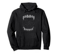 Gothic Grunge Vampire Fangs Halloween Hoodie - Unique Graphic Men Women - T-Shirt, Sweatshirt, Hoodie