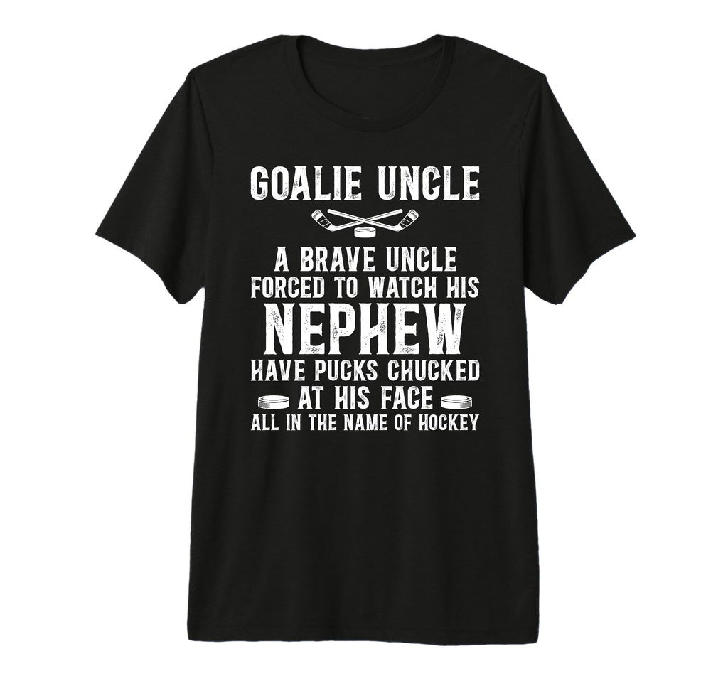 Mens Hockey Goalie Uncle Hockey T-Shirt - Custom Art Print Men Women - T-Shirt, Sweatshirt, Hoodie