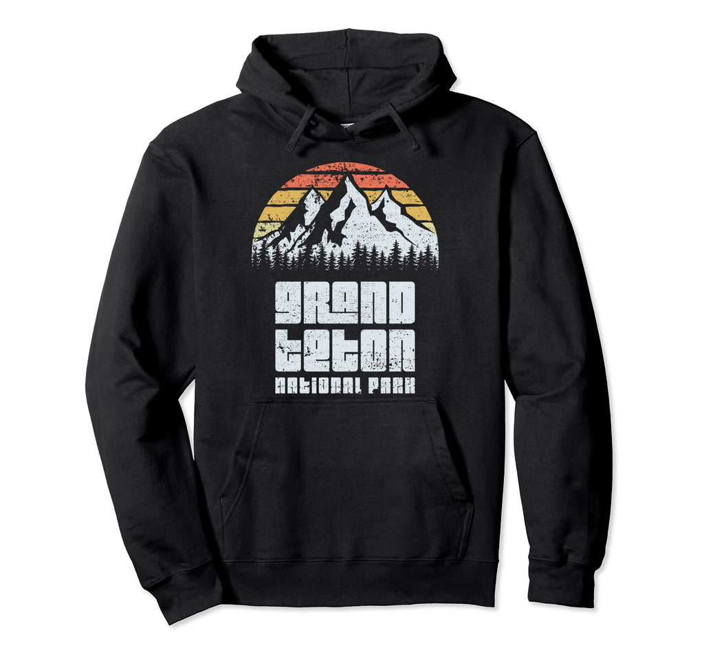 Grand Teton National Park Camping Hoodie - Minimalist Print for Adults - T-Shirt, Sweatshirt, Hoodie