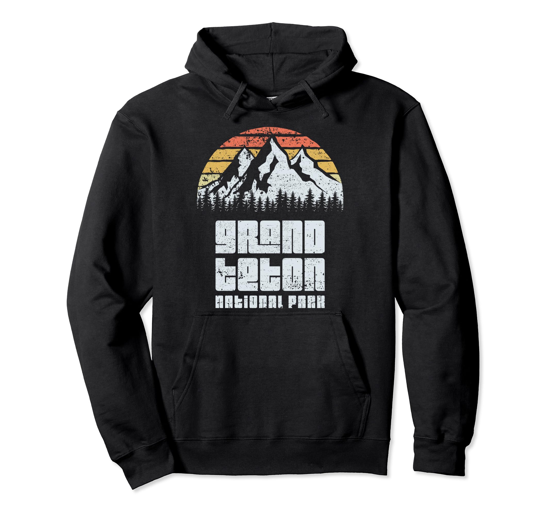 Grand Teton National Park Camping Hoodie - Minimalist Print for Adults - T-Shirt, Sweatshirt, Hoodie