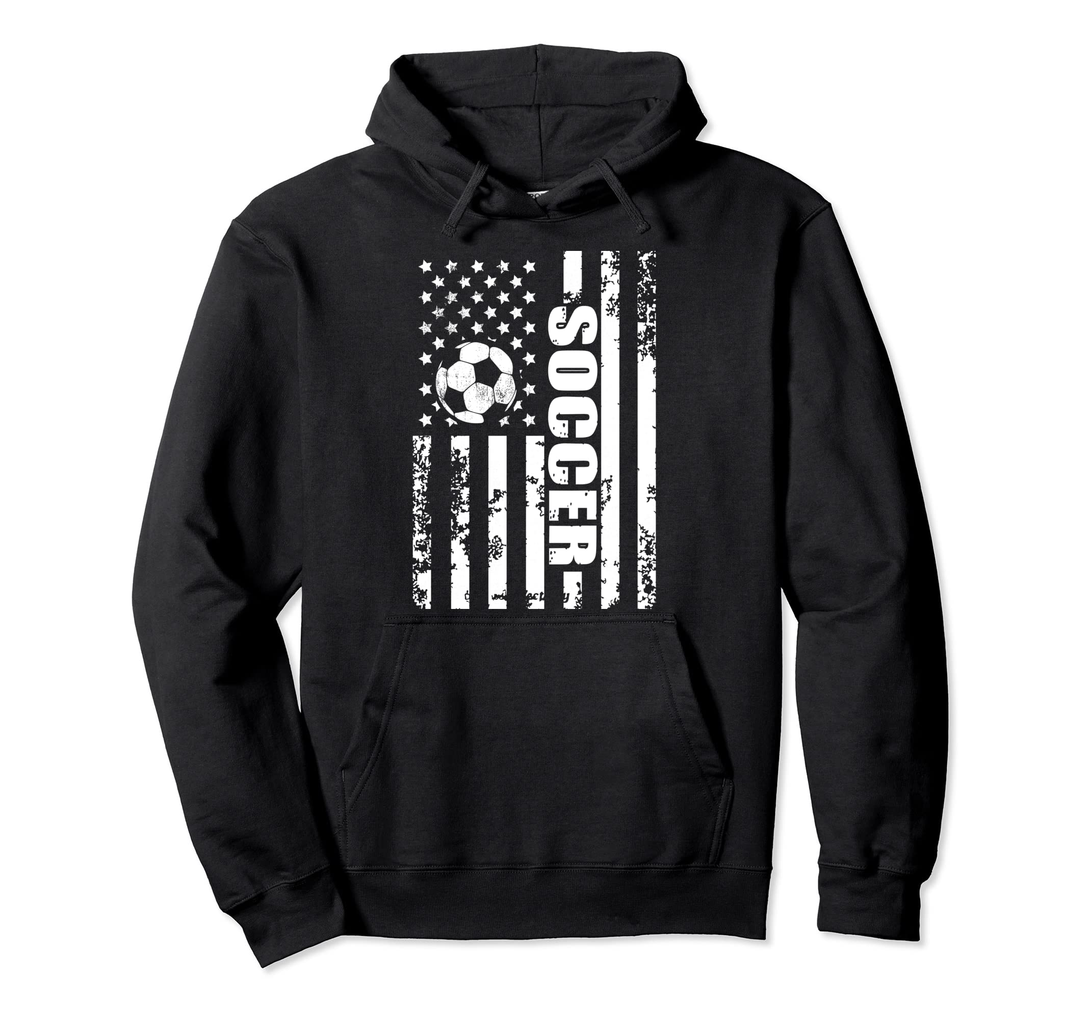 Us American Flag Soccer Patriotic Soccer Hoodie - Minimalist Print Unisex - T-Shirt, Sweatshirt, Hoodie