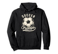 Soccer Grandpa Proud Soccer Player Papa Hoodie - Graphic Print Men Women - T-Shirt, Sweatshirt, Hoodie