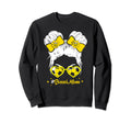 Soccer Mom Messy Bun Hair Soccer Sweatshirt - Aesthetic Graphic Men Women - T-Shirt, Sweatshirt, Hoodie