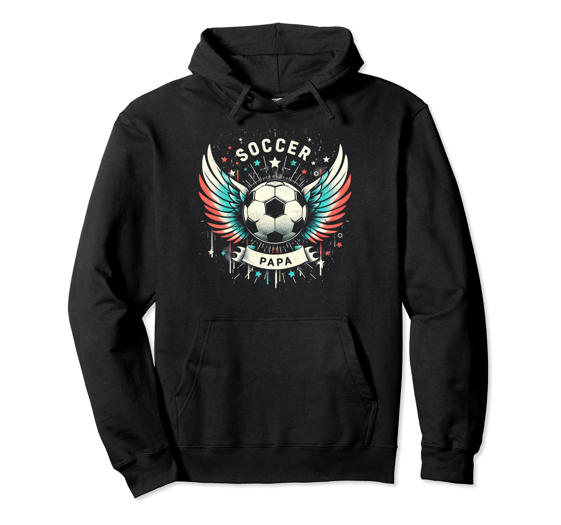 Soccer Papa Family Matching Dad Hoodie - Aesthetic Graphic for Adults - T-Shirt, Sweatshirt, Hoodie