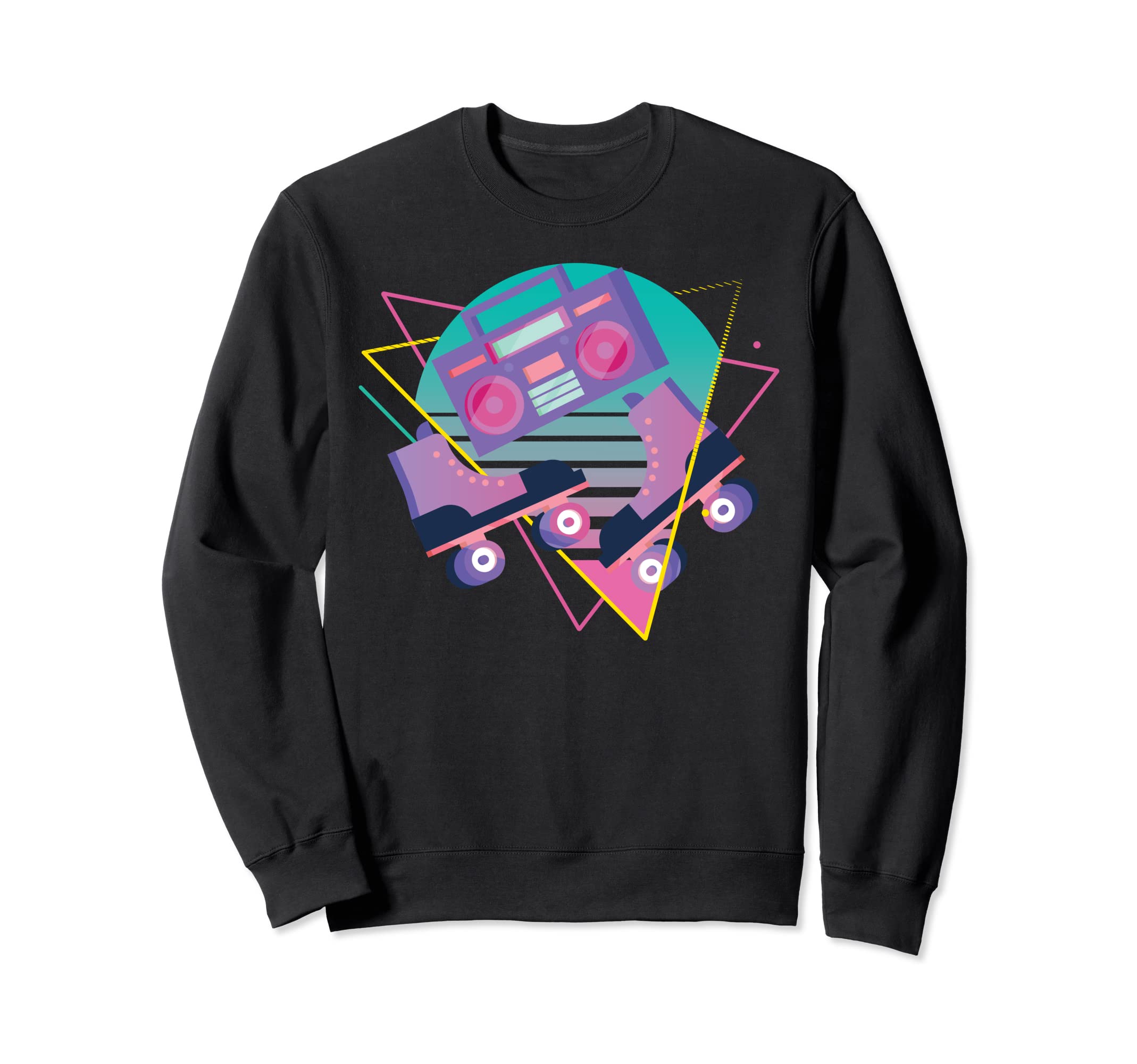 70S 80S Roller Skates Roller Skating Sweatshirt - Trendy Graphic Men Women - T-Shirt, Sweatshirt, Hoodie