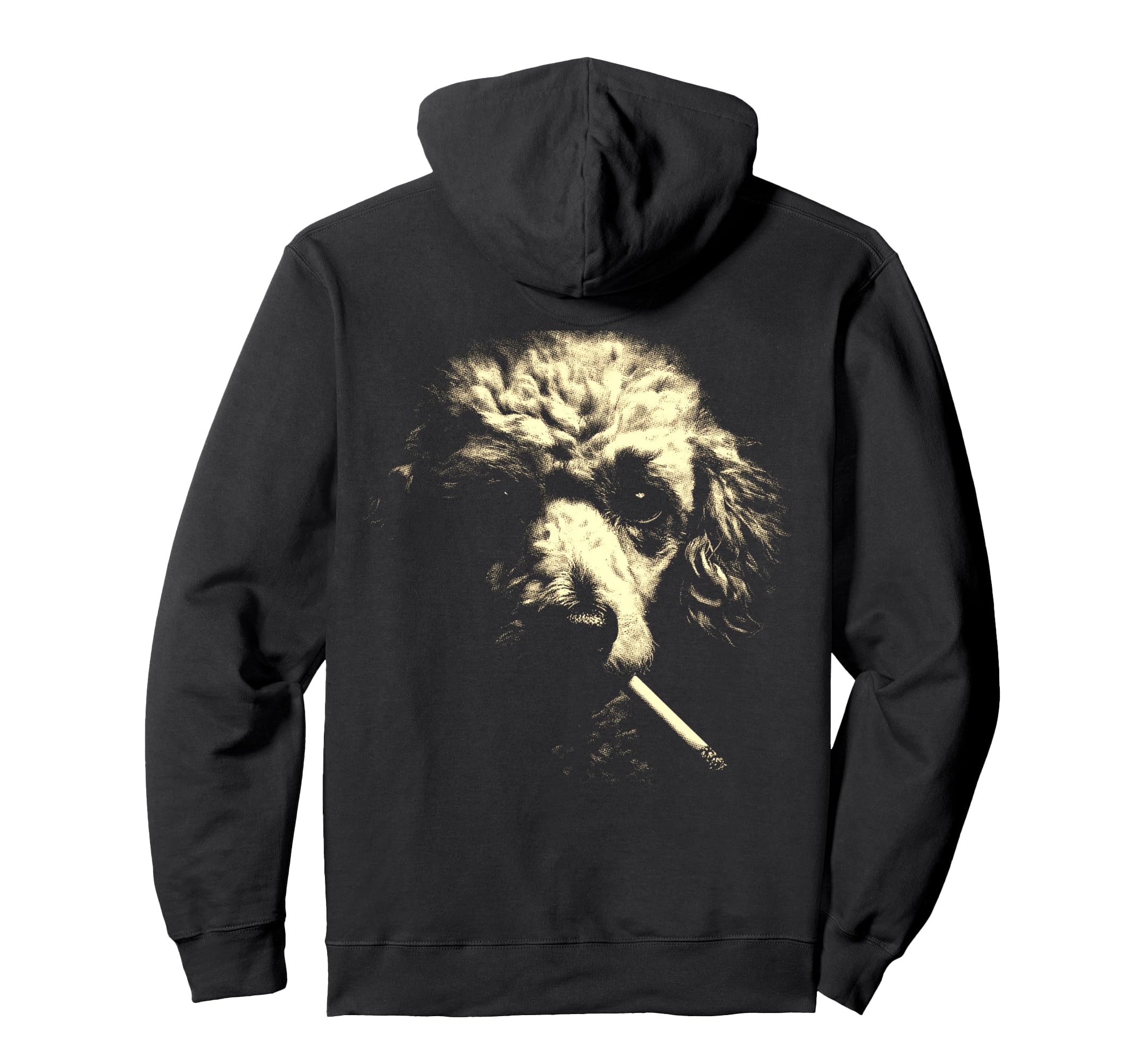Poodle Smoking Cigarette Grunge Meme 90S Hoodie - Trendy Graphic Men Women - T-Shirt, Sweatshirt, Hoodie