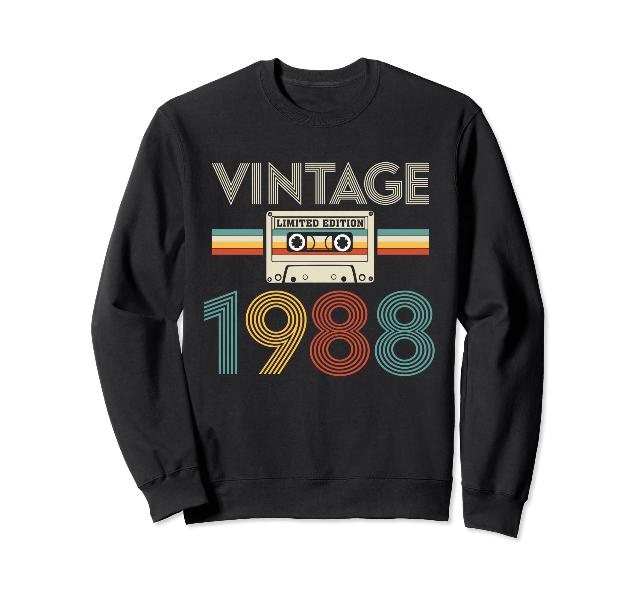 1988 Cassette Tape 36 Years Old Sweatshirt - Fun Novelty Design for Adults - T-Shirt, Sweatshirt, Hoodie