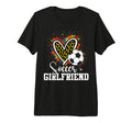 Soccer Girlfriend Leopard Heart T-Shirt - Minimalist Print for Adults - T-Shirt, Sweatshirt, Hoodie
