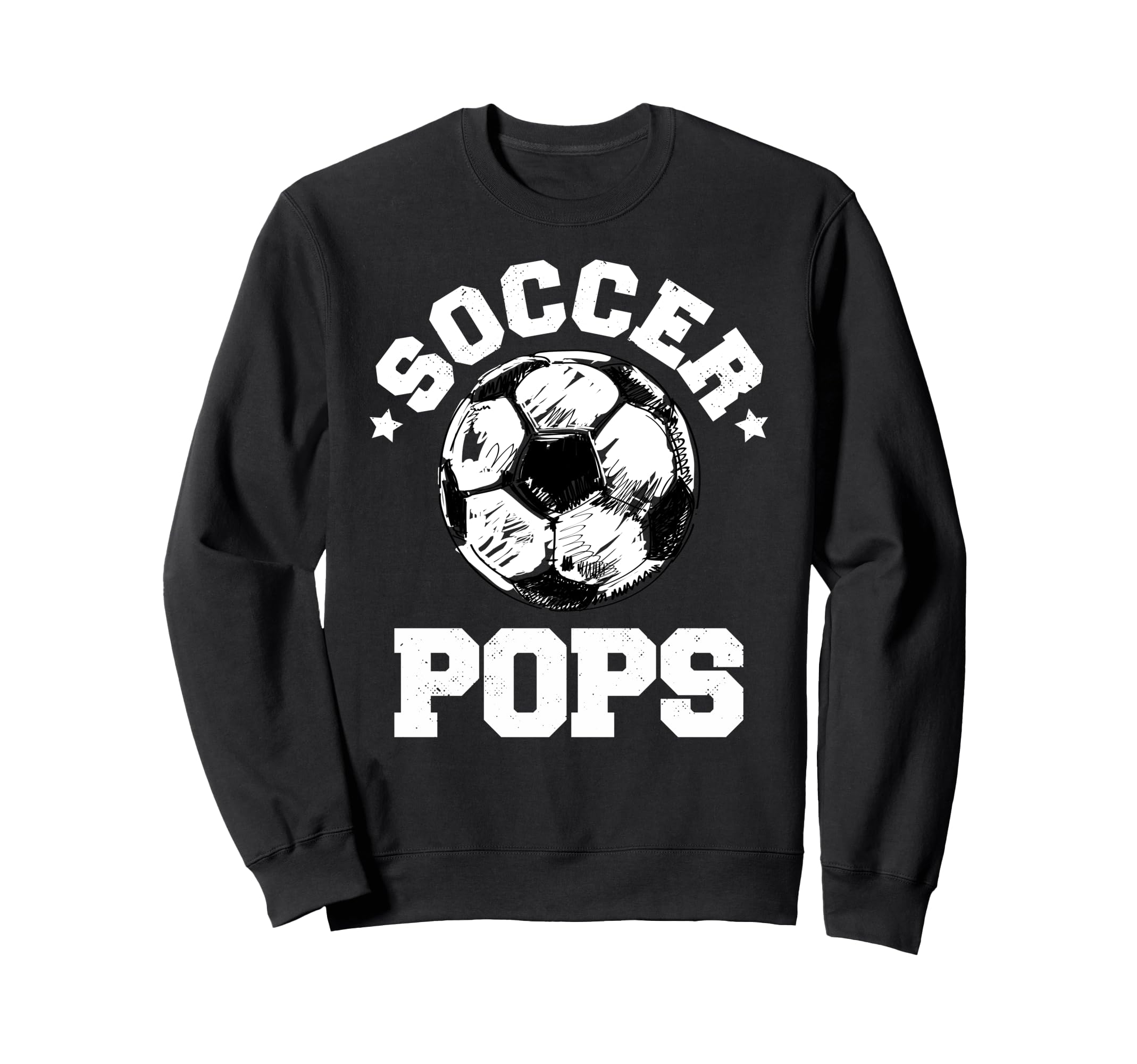 Soccer Pops Soccer Ball Distressed Sweatshirt - Novelty Apparel Men Women - T-Shirt, Sweatshirt, Hoodie