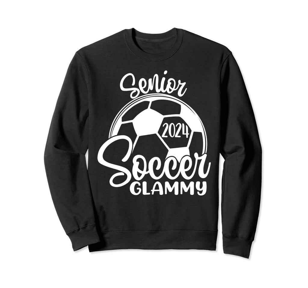 Senior Soccer Glammy 2024 Class Sweatshirt - Trendy Graphic for Adults - T-Shirt, Sweatshirt, Hoodie