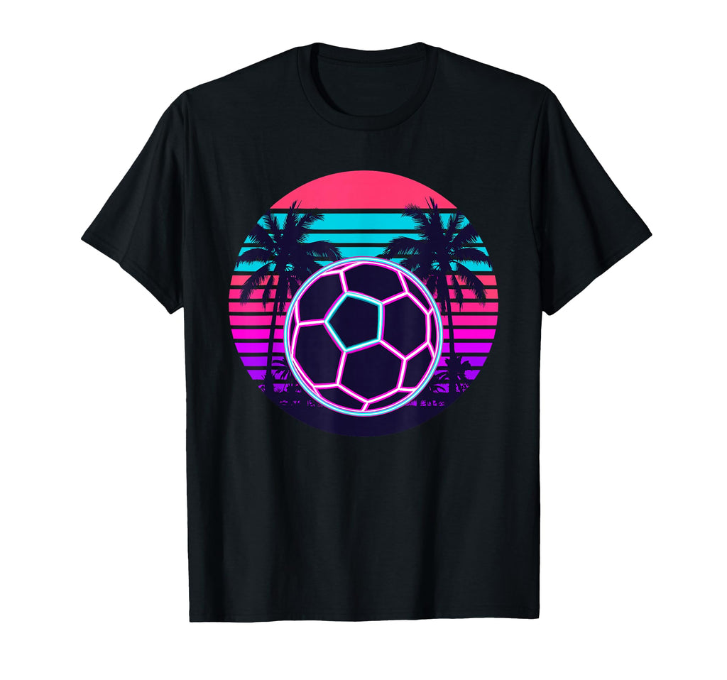 Beach Palm Soccer Ball Football T-Shirt - Novelty Apparel for Adults - T-Shirt, Sweatshirt, Hoodie