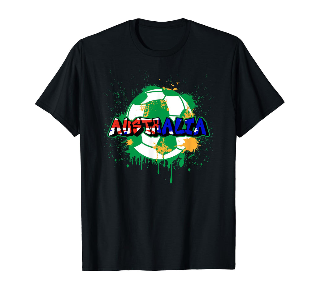 Australia Soccer Street Art T-Shirt - Casual Everyday Wear for Adults - T-Shirt, Sweatshirt, Hoodie