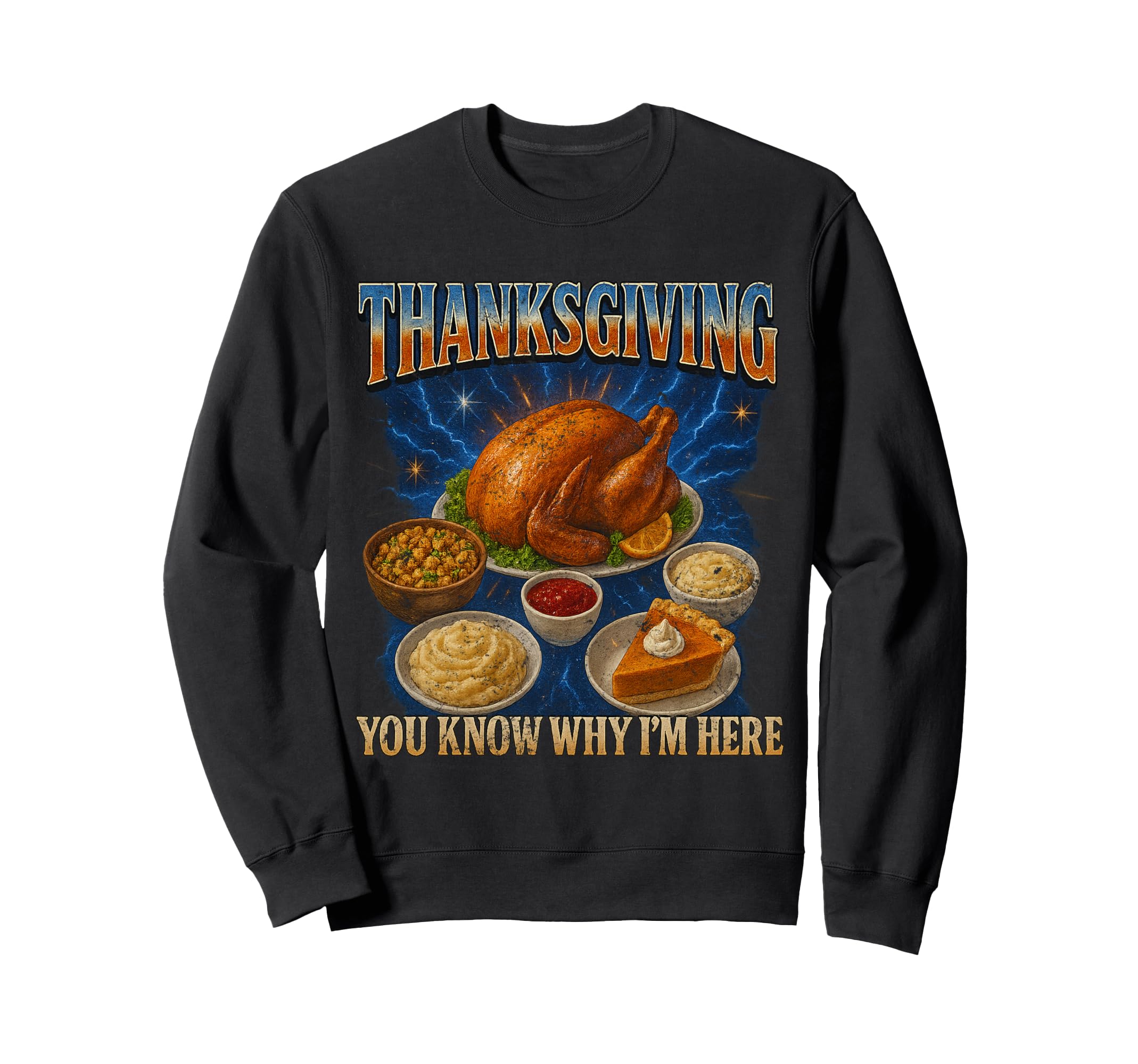 Thanksgiving 90S 2000S Hip Hop Sweatshirt - Streetwear Style Unisex - T-Shirt, Sweatshirt, Hoodie