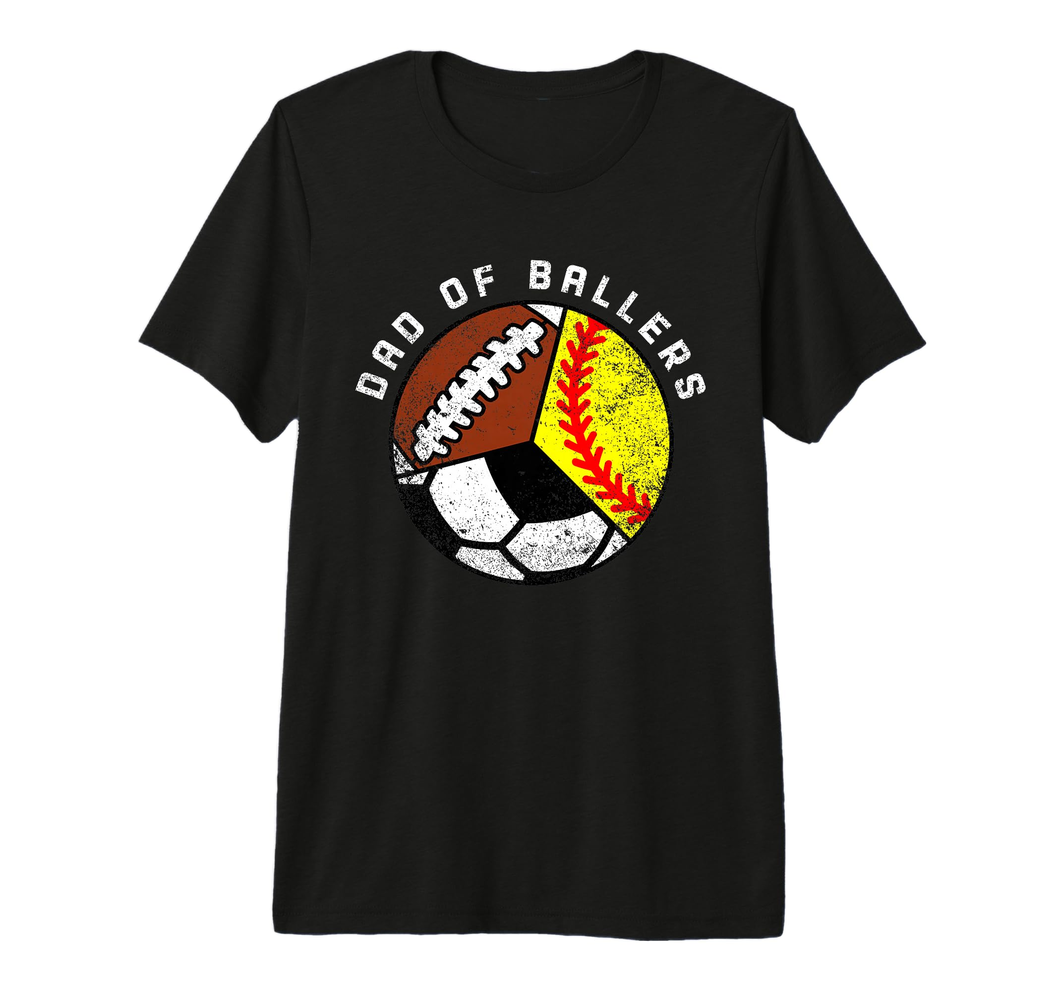Mens Dad Ballers Funny Softball T-Shirt - Casual Everyday Wear Men Women - T-Shirt, Sweatshirt, Hoodie