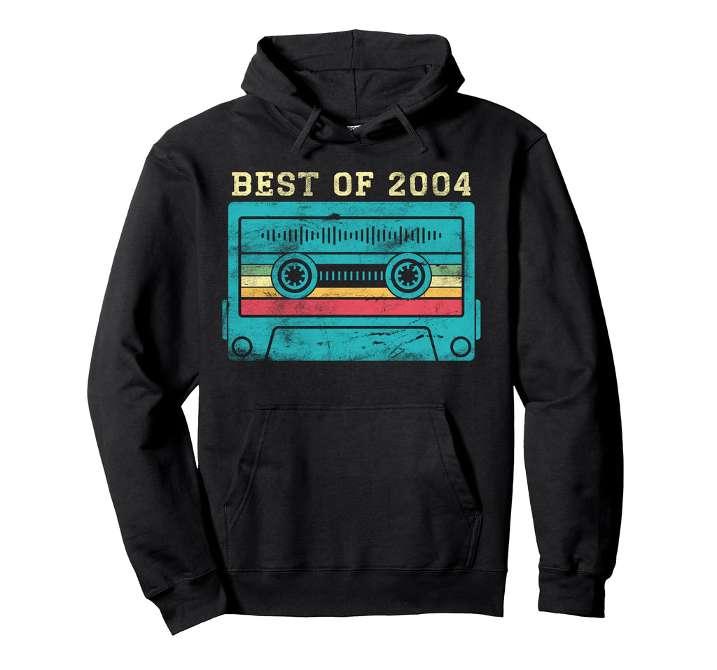 Best 2004 17Th Birthday Gifts Cassette Hoodie - Unique Graphic Men Women - T-Shirt, Sweatshirt, Hoodie